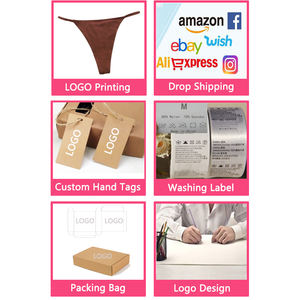 Vente en Gros de Strings <span class=keywords><strong>Tanga</strong></span> Dos en T G-string en Coton pour Femme, Tailles S M L XL, Dos Sexy avec Design à Ceinture Fine - Product Image 6