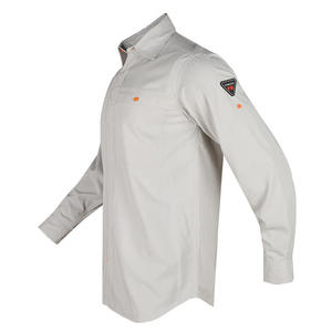 Camisa de Trabajo Ignífuga Xinxiang para Hombre, Color Gris Oscuro Caqui, Nailon y Algodón, 230 g/m², para la Construcción, la Industria del Petróleo y Energética - Product Image 1