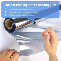 Films de fenêtre pour voiture faciles à installer, à haute réflexion de la chaleur, 99% de protection contre les UV et les infrarouges, amovibles, anti-rayures, en PET