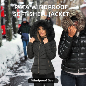 Chaqueta Acolchada de Invierno para Mujer RATA INTERNATIONAL, de Alta Calidad, Resistente al Viento, con Cierre de Cremallera y Botones Frontales, Cuello Alto - Product Image 2