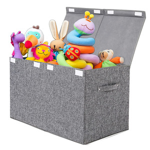 Bestselling Collapsible Sturdy Large Toy Storage Organizer Boxes Bins Baskets with Lid for Kids