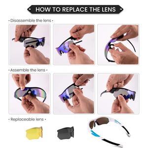 <span class=keywords><strong>Gafas</strong></span> <span class=keywords><strong>de</strong></span> <span class=keywords><strong>Sol</strong></span> Deportivas Ligeras con Lentes <span class=keywords><strong>de</strong></span> PC con Protección UV Fotocromática y Logotipo Personalizado - Product Image 5