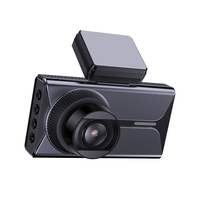 Caméra embarquée double objectif HD 4K+1080P avec écran IPS, vision nocturne, fonction d'enregistrement, GPS/WiFi, garantie 1 an
