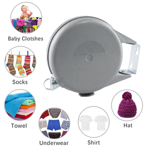 SANIPRO Portable Heavy Duty Corde <span class=keywords><strong>à</strong></span> <span class=keywords><strong>linge</strong></span> Intérieur et <span class=keywords><strong>Extérieur</strong></span> Corde <span class=keywords><strong>à</strong></span> laver ABS <span class=keywords><strong>Plastique</strong></span> Fixe <span class=keywords><strong>Étendoir</strong></span> Corde <span class=keywords><strong>à</strong></span> <span class=keywords><strong>linge</strong></span> rétractable - Product Image 5