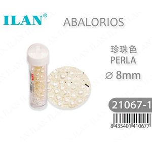 Perles Ilan Abalorios Perla 8mm de couleur nacrée pour la fabrication de bijoux - Product Image 3