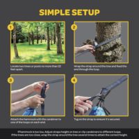 Hamac simple en nylon ripstop léger et portable, de haute qualité, résistant, pour le camping, design personnalisé pour adultes
