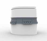 Toilette portable à hauteur réglable avec coussin de siège souple