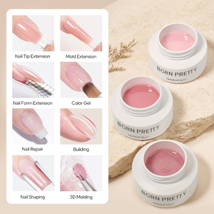 BORN PRETTY Gel <span class=keywords><strong>de</strong></span> Construcción Multifuncional <span class=keywords><strong>de</strong></span> <span class=keywords><strong>Color</strong></span> Natural <span class=keywords><strong>de</strong></span> 15 ml, Extensiones <span class=keywords><strong>de</strong></span> <span class=keywords><strong>Uñas</strong></span>, Moldeado 3D, Gel Duro para Reparación <span class=keywords><strong>de</strong></span> <span class=keywords><strong>Uñas</strong></span> - Product Image 4
