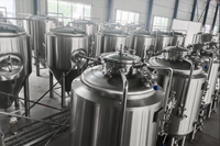 Cuves de Fermentation de Bière et de Vin 20T 30T 50T en Acier Inoxydable avec Enveloppe de Refroidissement