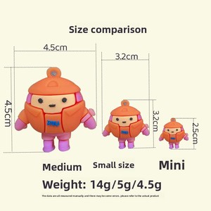 Llavero de juguete de caja sorpresa Egg Party, colgante <span class=keywords><strong>3D</strong></span> de PVC DIY, figura, amuleto, regalo promocional - Product Image 5