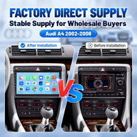 Autoradio Android 9 pouces avec écran tactile IPS, CarPlay, GPS, Bluetooth pour Audi A4 A5 B8 S4 S5 2000-2009, lecteur multimédia