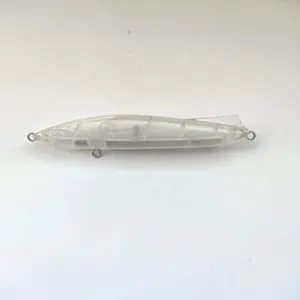 Free Eye Blank Bleistift köder 95mm 14,2g unbemalte sinkende Wasser rassel kugeln Hochwertiger Hard Fishing Pencil Lure