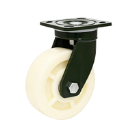 Roda Industri Polypropylene Beban Berat 4/5/6/8 Inci, Tahan Aus, Tipe Rigid/Swivel/Brake