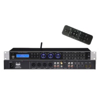 Appareil d'effets de karaoké ADSP K963 - Boîtier métallique, connectivité Bluetooth/XLR/USB, contrôle par bouton à distance, sortie stéréo/mono pour