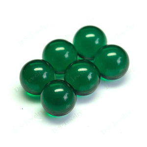 China Online Shopping Cheap Cabochon <strong>Emerald</strong>/Green <strong>Round</strong> Glass <strong>Beads</strong> - Product Image 2