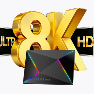 lz New R69 Plus Smart <b>TV</b> <b>Box</b> <b>Android</b> 14 Set-Top <b>Box</b> Octa Core 8K Media Player with WiFi6 - Product Image 1