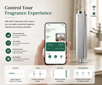 Diffuseur de parfum Crearoma Tower, diffuseur de parfum commercial, télécommande avec Bluetooth et WIFI, capacité de 500 ml