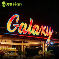 Panneau publicitaire LED 3D personnalisé XDsign, couleur magique, étanche IPX7, contrôlé par Bluetooth, pour entreprises, garantie 1 an