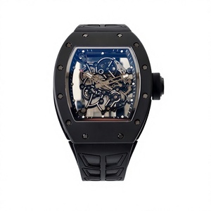 Reloj Mecánico Impermeable de Super Calidad de Umi Maker, 43 mm, Movimiento RMUL2, RM055, Esqueleto de Cerámica Negra, Reloj RM - Product Image 1