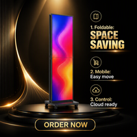 Display LED Pieghevole 640x1920 P2 con Controllo WiFi e Ruote