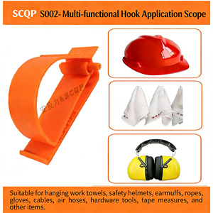 Nouveaux clips <span class=keywords><strong>de</strong></span> ceinture en plastique POM pour gants <span class=keywords><strong>de</strong></span> <span class=keywords><strong>chantier</strong></span> avec crochet <span class=keywords><strong>de</strong></span> sécurité pour câbles, cordes, casques et supports <span class=keywords><strong>de</strong></span> câbles industriels - Product Image 5