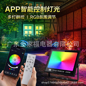 ไฟสปอร์ตไลท์ LED อัจฉริยะ RGBCW 100W IP66 สำหรับภายนอกอาคาร เปลี่ยนสีได้ ควบคุมผ่านแอพ มุมลำแสงกว้าง ติดตั้งบนพื้นผิว - Product Image 3