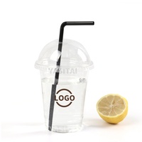 Fabricant de gobelets en plastique réutilisables en verre jetables de 7oz 9oz en gros avec couvercle