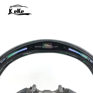 พวงมาลัยคาร์บอนไฟเบอร์สีเขียว LED สำหรับ <span class=keywords><strong>Honda</strong></span> Accord รุ่นที่สิบ ปี 2018-2023 รองรับการปรับแต่ง - Product Image 4