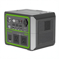 Station d'alimentation portable 600W 336Wh LiFePO4 avec écran LCD, lumière LED d'urgence, idéale pour la maison, le bureau et le camping