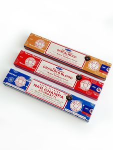 Bâtons d'encens authentiques Satya Sai Baba en bois de santal, naturels, roulés à la main, parfum de fleur jaune Nag Champa, yoga - Product Image 6