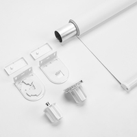 Kit de pièces de rechange pour stores enrouleurs métalliques 38 mm, support en U, embout, embrayage, design moderne, robuste, durable, blanc, 6,5 kg