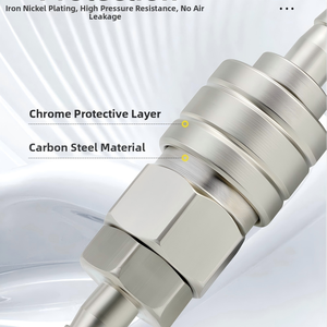 CHAOXU OSP+OPP Selbstverriegelnde Schlauchkupplung Stecker Buchse für Druckluftkompressoren Schnellkupplung Pneumatik-Schnellverbinder - Product Image 3