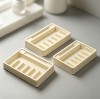 Plateau en plastique à surface floquée avec insert personnalisé pour cavité, idéal pour l'emballage intérieur des boîtes cadeaux de rouges à lèvres et cosmétiques