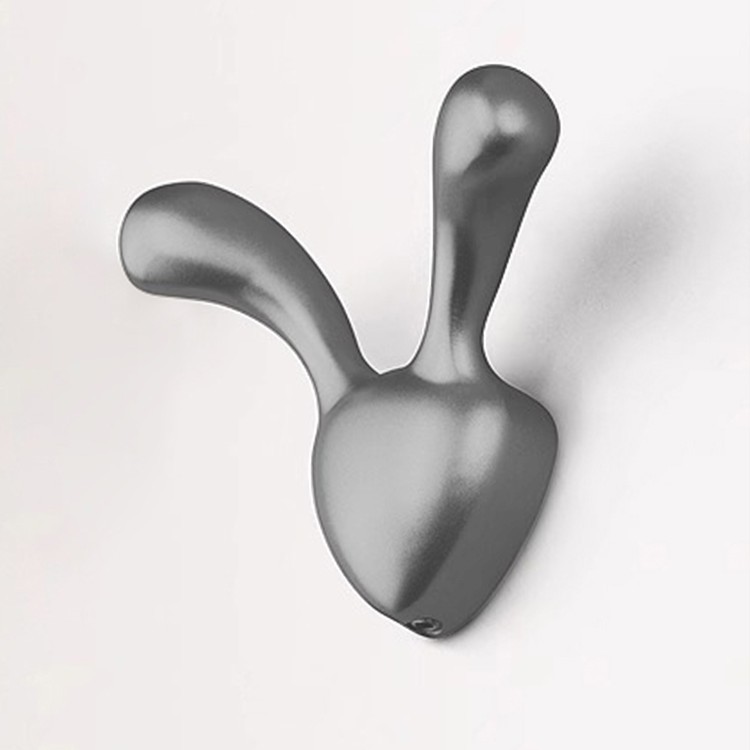 Gunmetal gray rabbit hook (1 piece per pack)