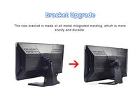Sıcak satış 10 inç 360 derece kamyon kara kutu AHD kamera 720p LCD TFT SD kart RGB otomatik araba geri monitör