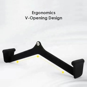 ZHOYA SPORT 2024 – Kit d'accessoires 5 pièces pour machine à câble : Barres de <span class=keywords><strong>traction</strong></span> latérale, T-Bar, V-Bar, Poignées d'entraînement en acier, Mag Grip High - Product Image 4