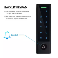 Clavier de contrôle d'accès ABS étanche IP66 WiFi Tuya APP, lecteur de carte RFID autonome, système de contrôle d'accès pour serrure de porte de sécurité