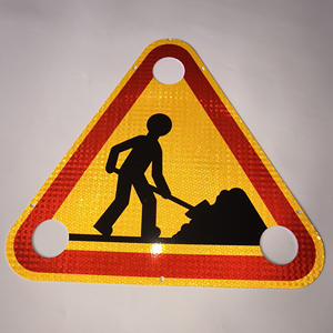 Segnali di avvertimento per la costruzione di strade segnaletica di sicurezza in alluminio giallo riflettente segnaletica di avvertimento stradale altri segnali di avvertimento per la costruzione di strade - Product Image 2