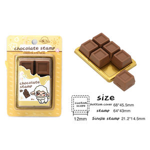 Kawaii стационарный штамп на заказ, печать шоколада, печать на заказ, печать настроения, штамп для журнала, милый мини-красивый креативный аккаунт для творчества - Product Image 6