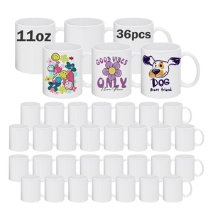Free Shipping USA Warehouse 36pcs/ctn 11oz White Sublimation Blank <strong>Ceramic</strong> <strong>Mug</strong> With Handle for Heat Press Printing - Product Image 6
