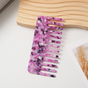 Brosse démêlante à dents larges pour femmes, peigne en fibre acide – Brosse à cheveux antistatique de conception coréenne pour un coiffage lisse - Product Image 6