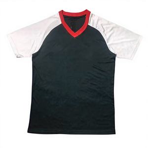 2627 メキシカンブラックプリント通気性半袖サッカートレーニングスーツ（カスタマイズ可能な番号付き） - Product Image 1