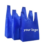 Nouveaux sacs de courses 2026 en tissu non tissé écologique, personnalisables avec logo, pliables, à poignées, pour supermarché, portables et faciles à transporter