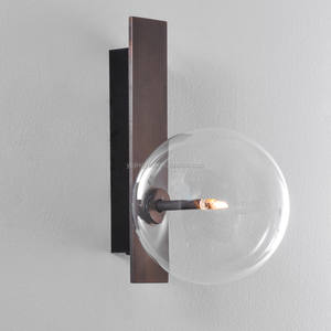 Lampe à boule en <span class=keywords><strong>verre</strong></span> transparent, accessoire pour décoration de maison, 200mm/250mm/300mm/350mm - Product Image 2