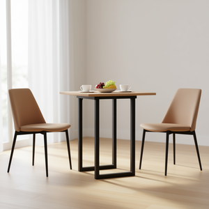 Pieds de table à manger en acier en forme de O, 19,7x15,7x28,7 pouces, noirs, pièces de support robustes pour meubles industriels - Product Image 2