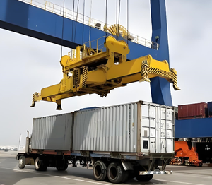 Grue à <span class=keywords><strong>portique</strong></span> pour pneus de 150 tonnes, robuste, avec points de levage multiples, écarteur pour applications portuaires, de construction navale et de logistique - Product Image 3