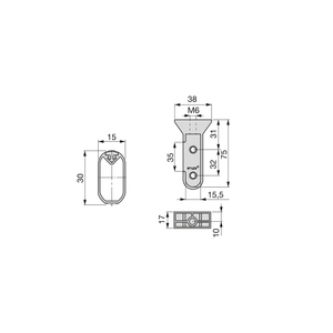 EMUCA 750mm di seta armadio Rail Kit opaco lega di zinco anodizzato cromato per mobili bagno soggiorno Hotel uso modello 7070162 - Product Image 2