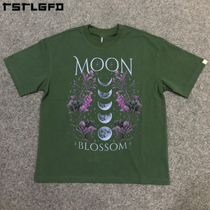 Camiseta de gran tamaño ecológica para hombre, camiseta personalizada de Halloween con muslos gruesos y vibraciones de bruja, camiseta con piedras curativas de cristales - Product Image 3