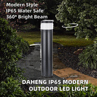 Lumière de jardin LED extérieure en aluminium IP65 avec angle de faisceau de 360°, 900 lumens, température de couleur 4000K/6000K/3000K
