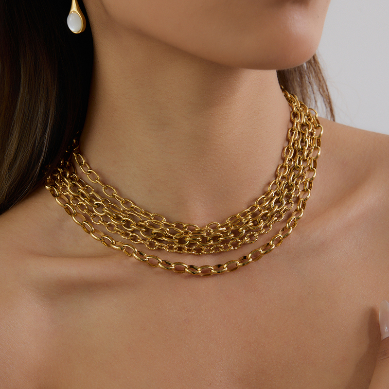 J D Fashion Blade Chain Necklace